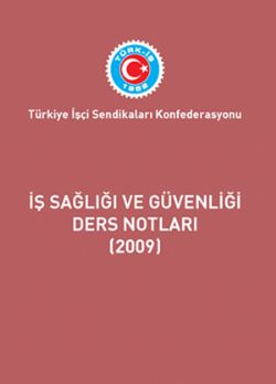 İŞ SAĞLIĞI VE GÜVENLİĞİ DERS NOTLARI (2009)