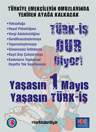 1 MAYIS BİLDİRİSİ YAYINDA